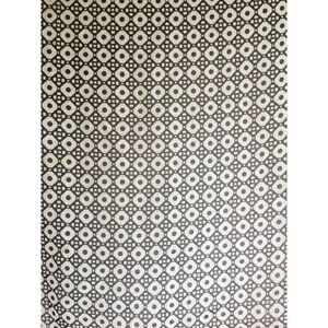 Vintage Sheer Scarf Black White Red Abstract Modernist Retro Accessories